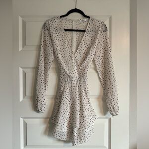 Black & White Polkadot Romper